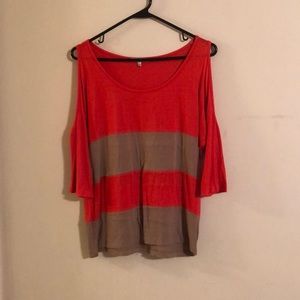 Peek-a-boo shoulder top